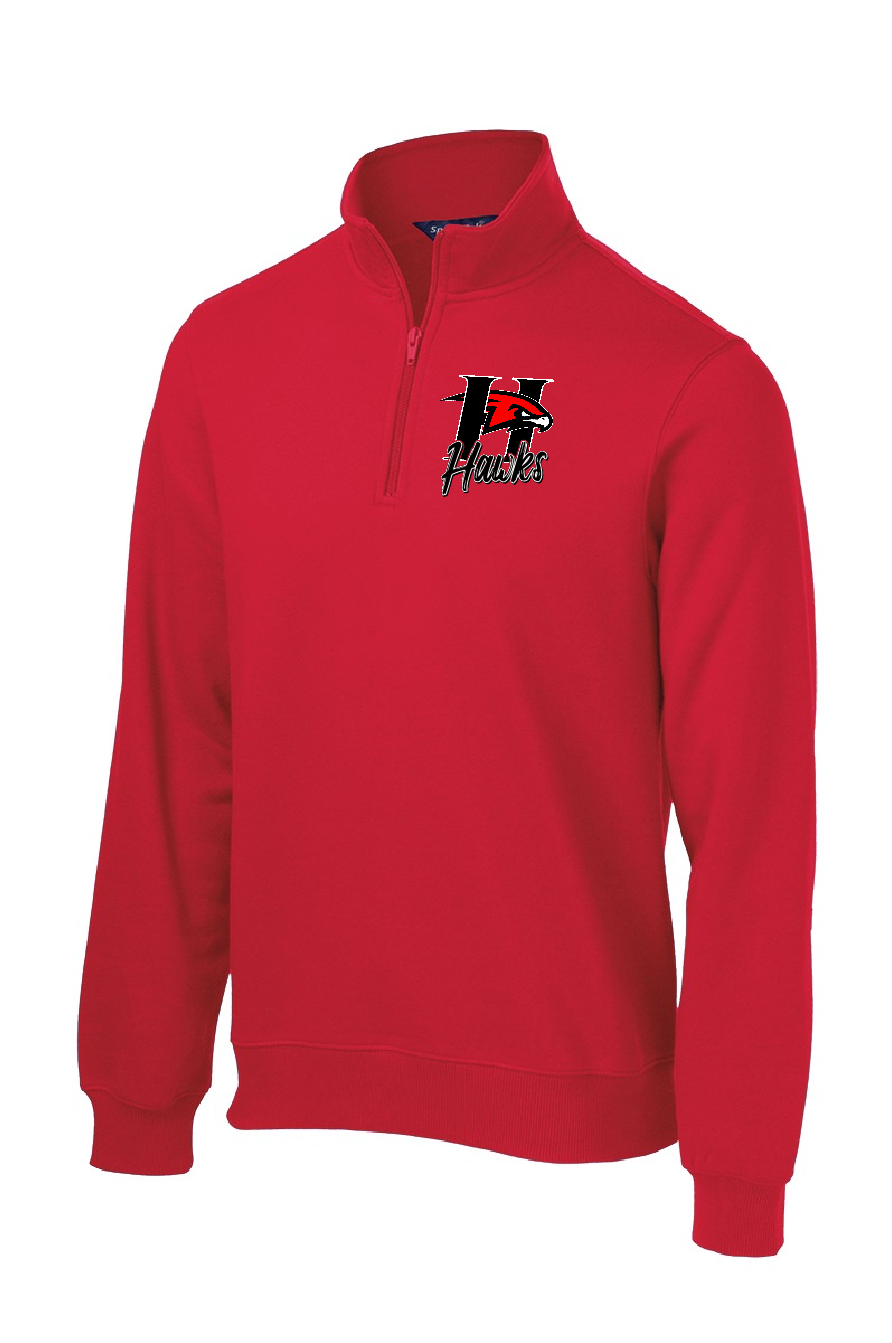 Hawks 1/4 Zip Sweatshirt *new logo*