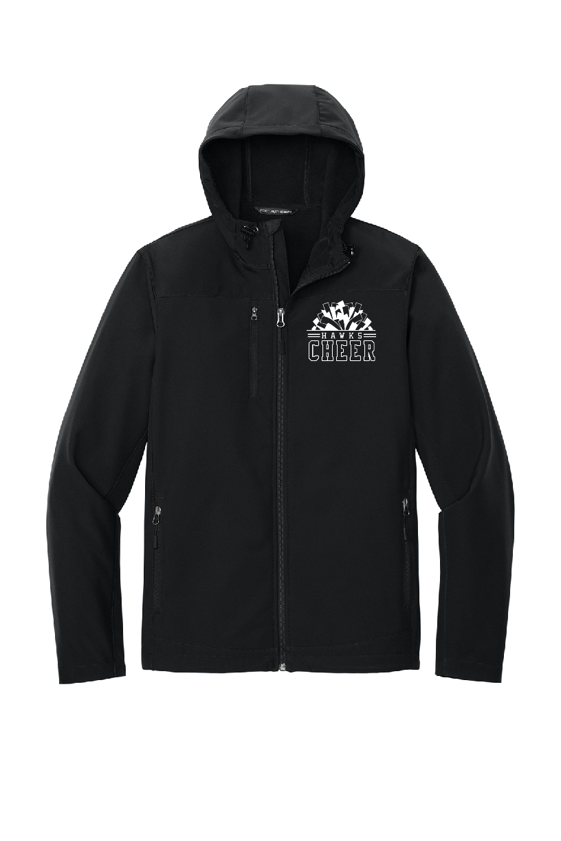 Jr Hawks Cheer Hooded Soft Shell Jacket