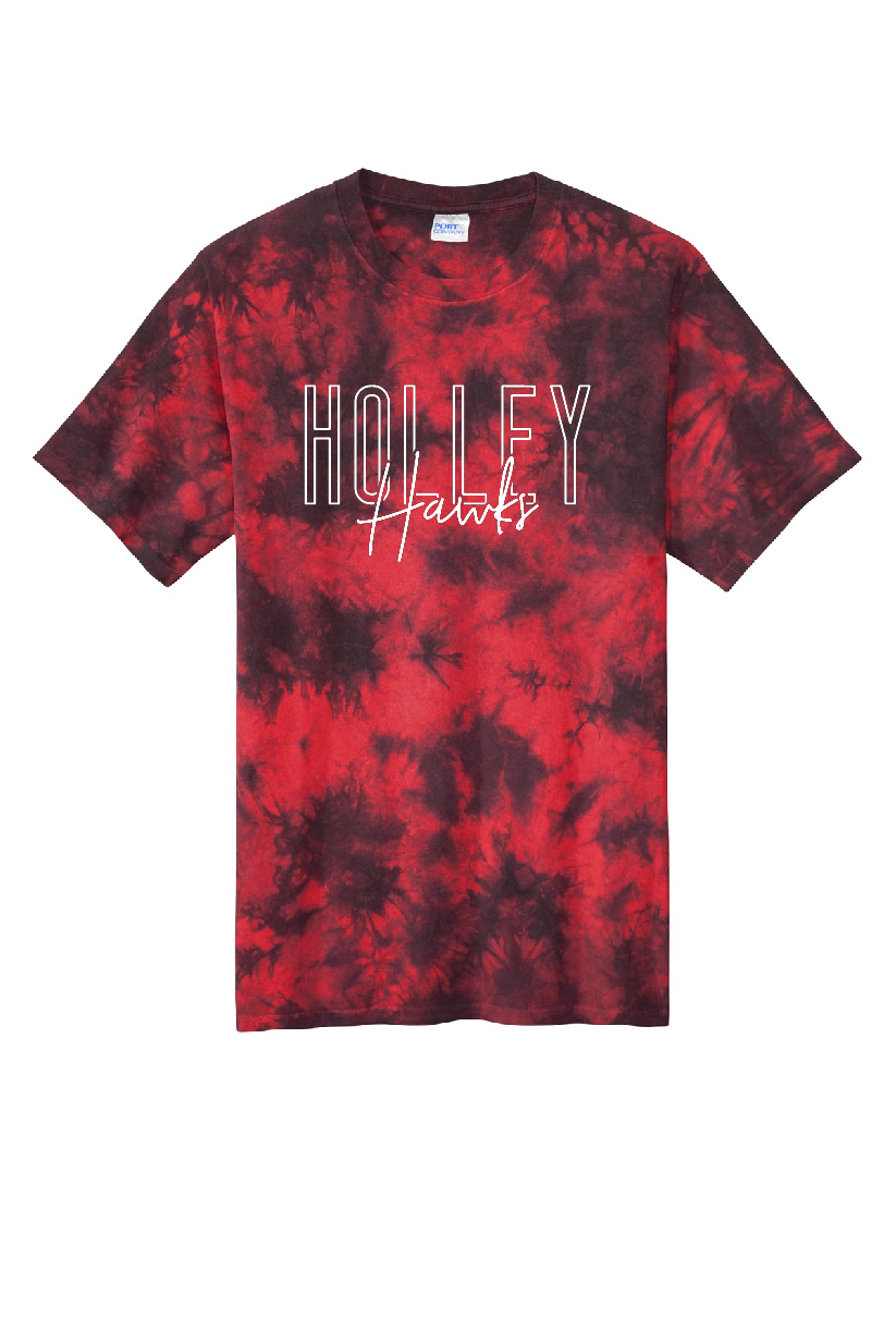 Holley Hawks Tie Dye T-Shirt *new logo*