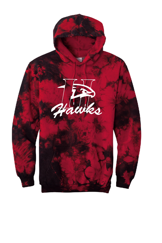 Hawks (logo 2) Tie Dye Hoodie