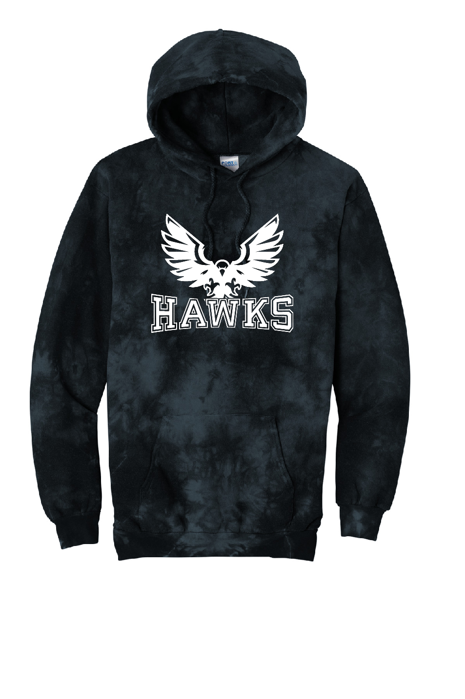 Hawks Tie Dye Hoodie *new logo*