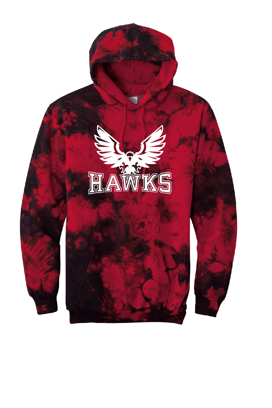 Hawks Tie Dye Hoodie *new logo*