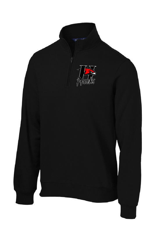 Hawks 1/4 Zip Sweatshirt *new logo*