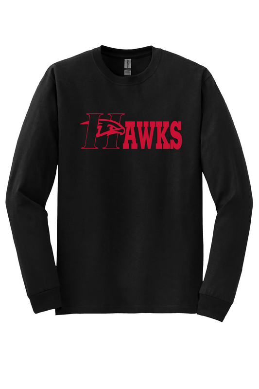 Hawks (logo 3) Long Sleeve Shirt