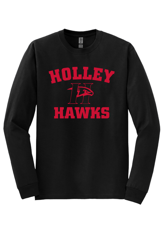 Holley Hawks (logo 2) Long Sleeve Shirt