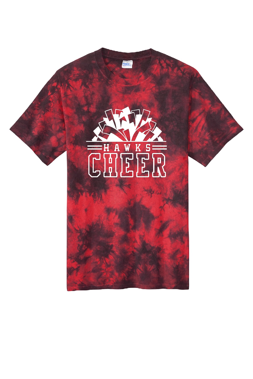 Jr Hawks Cheer Tie Dye T-Shirt