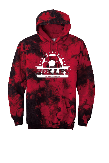 Holley Hawks Soccer Tie Dye Hoodie